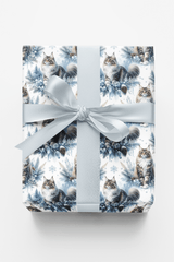 Snowflake Elegance (Maine Coon) Wrapping Paper - London Penny Gift Wrap