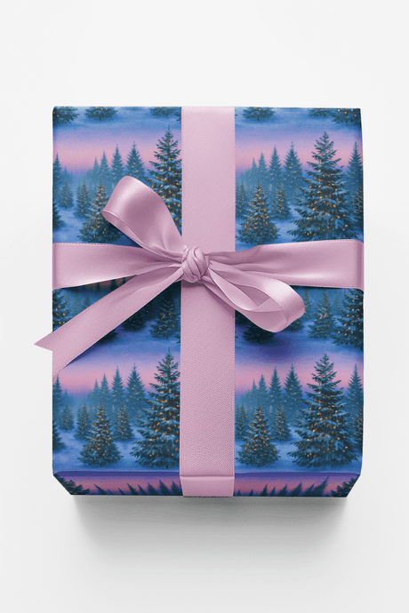 Tree Farm Dusk - London Penny Gift Wrap