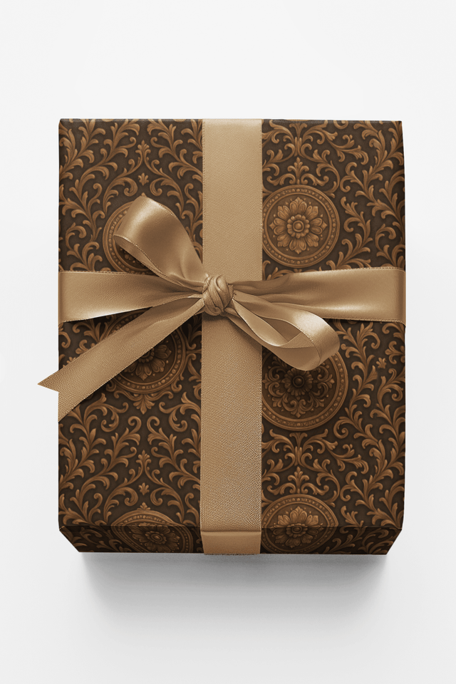 Bronze Opulence Medallions - London Penny Gift Wrap