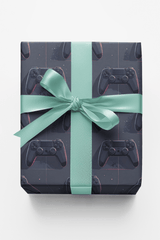 Sleek Futuristic Gaming Wrapping Paper - London Penny Gift Wrap
