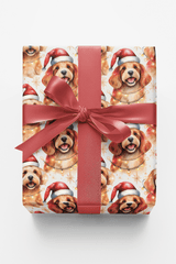 Twinkling Cavapoo Holiday - London Penny Gift Wrap