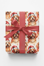 Twinkling Cavapoo Holiday - London Penny Gift Wrap