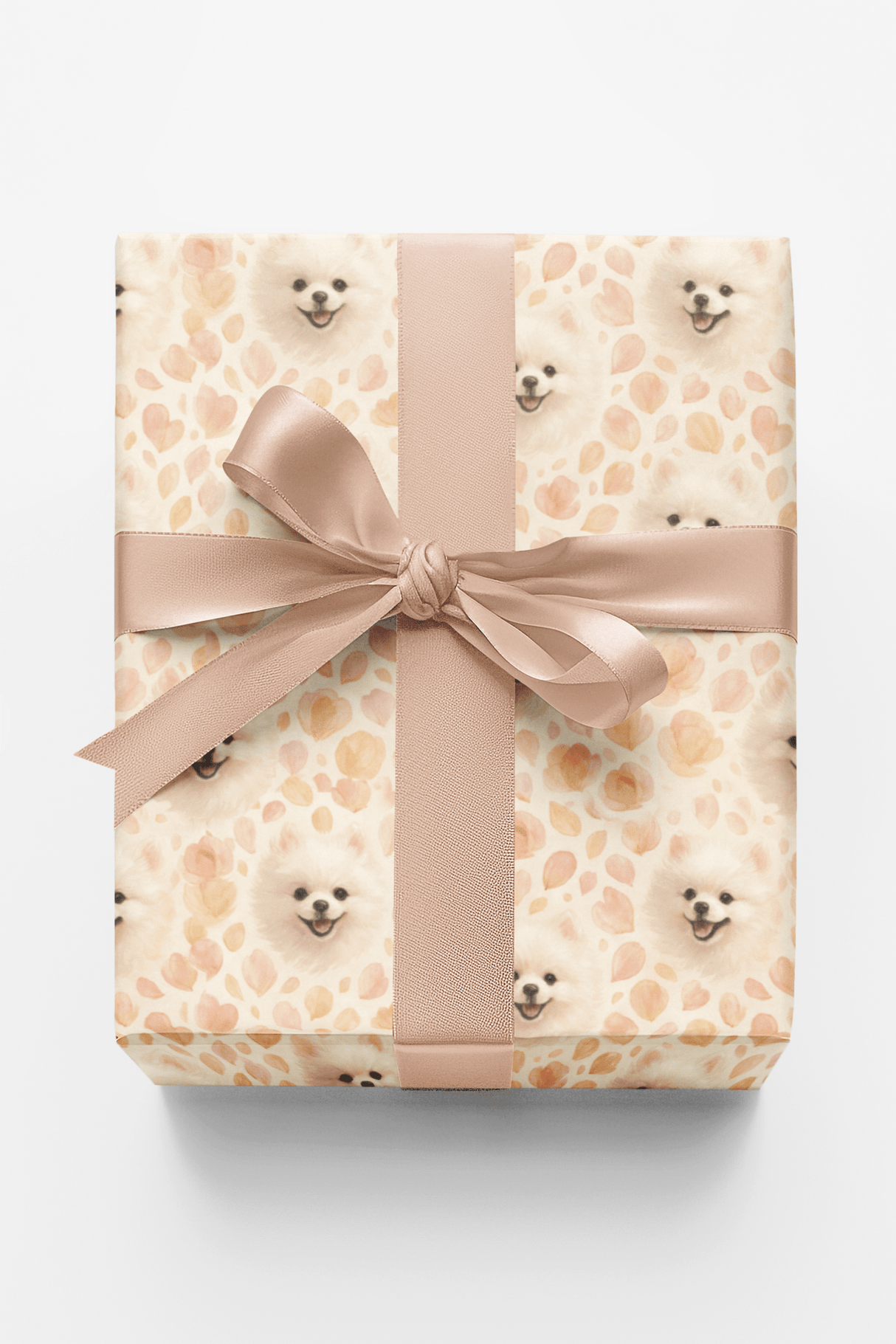 Pomeranian Petals - London Penny Gift Wrap