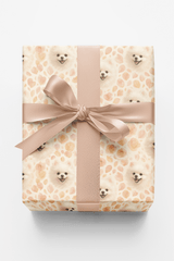 Pomeranian Petals - London Penny Gift Wrap