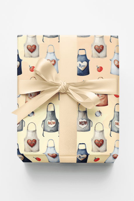 Mom's Apron - Beige - London Penny Gift Wrap