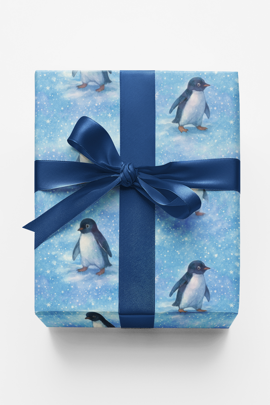 Penguins in the Snow