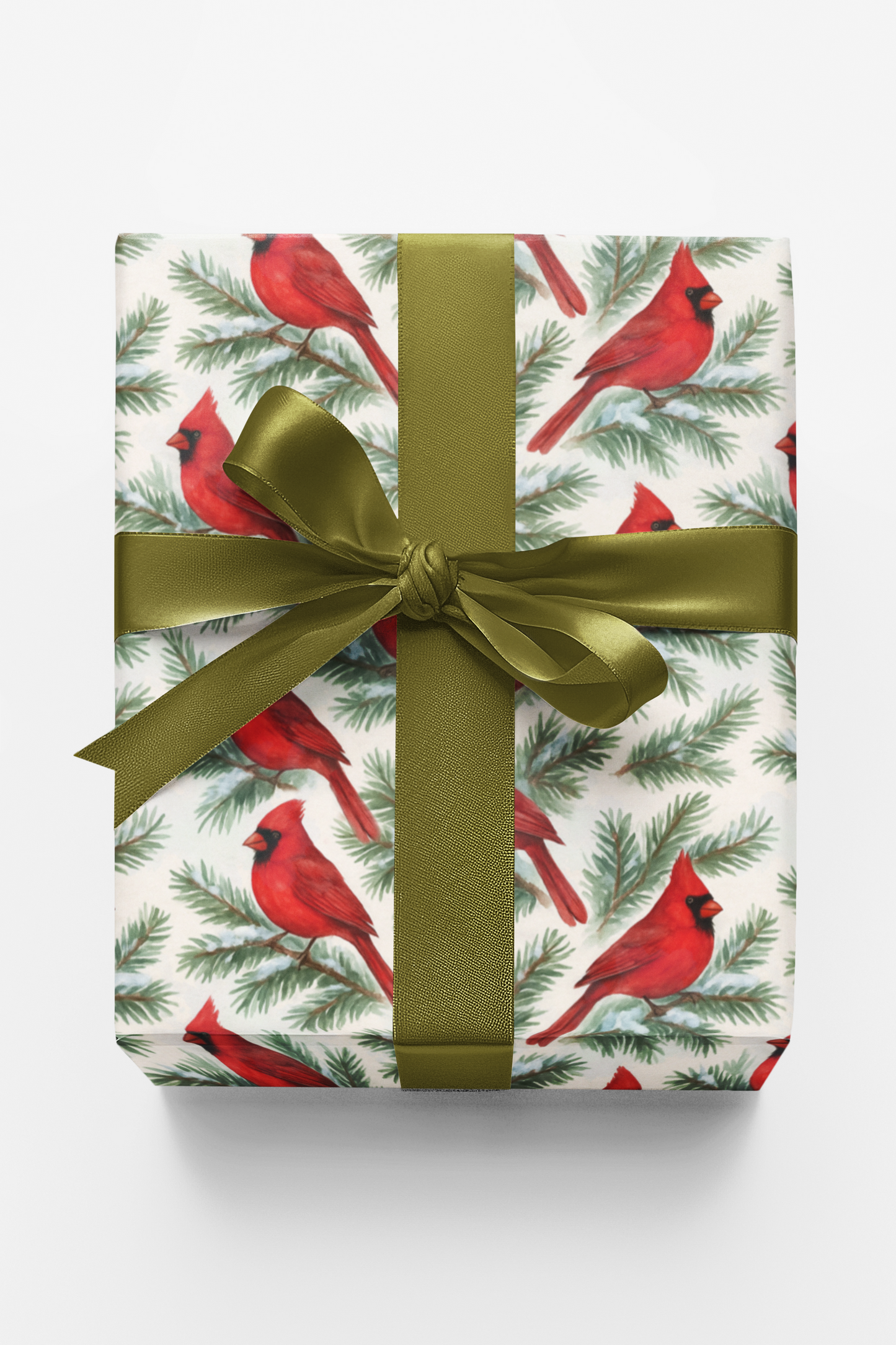 Snow-Kissed Cardinals