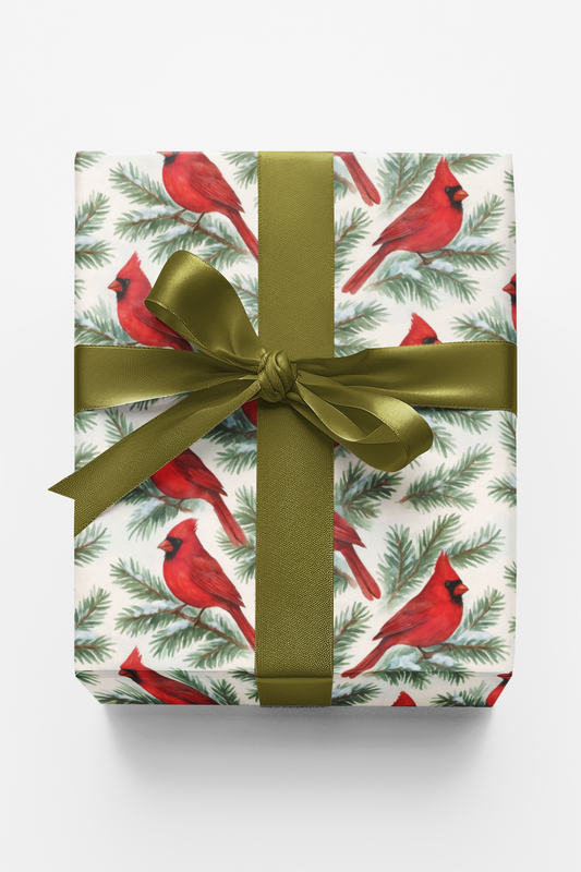 Snow-Kissed Cardinals