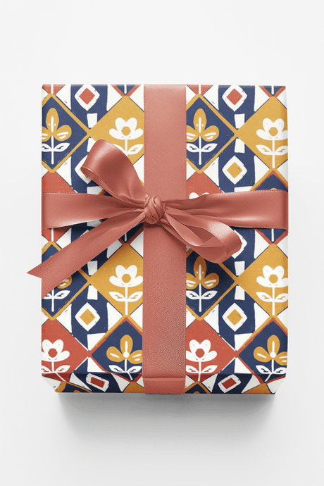 Painterly Petals - London Penny Gift Wrap