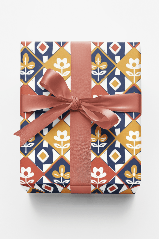 Painterly Petals - London Penny Gift Wrap