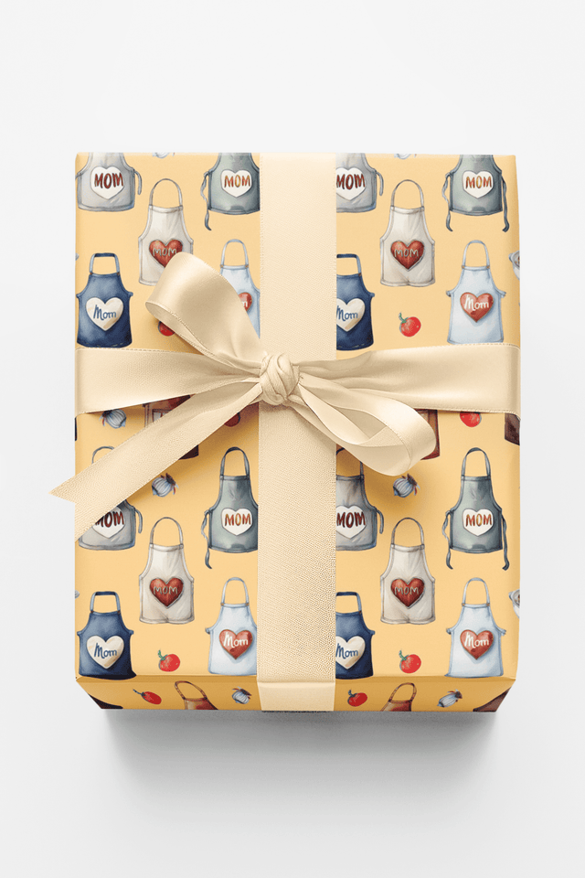 Mom's Apron - Peach - London Penny Gift Wrap