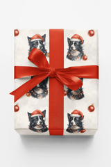 Jolly Collie Christmas - London Penny Gift Wrap