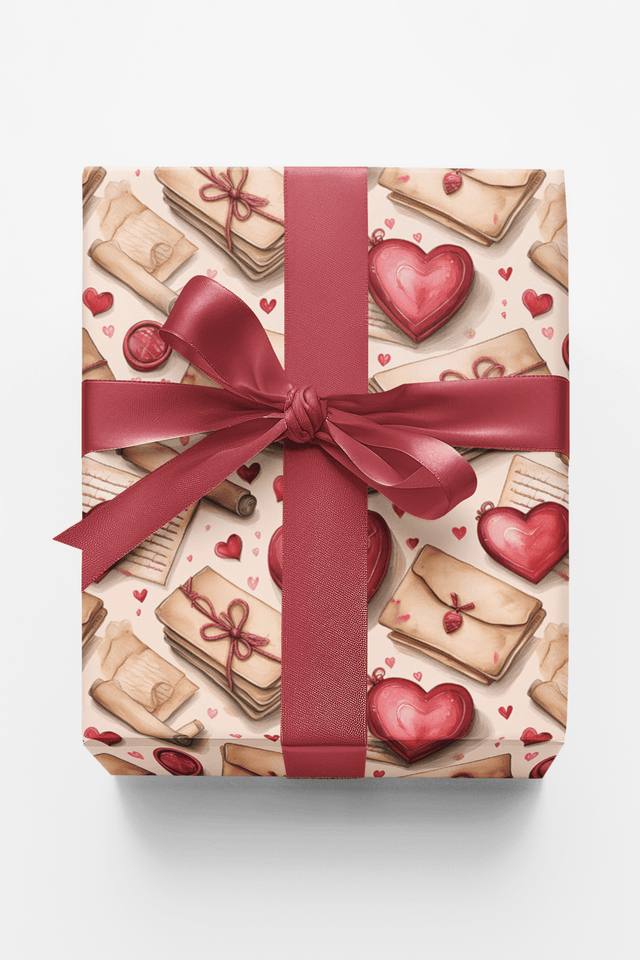 Vintage Love Letters - London Penny Gift Wrap
