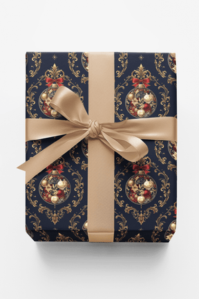 LIMITED TIME | Ornament Palace Damask Wrapping Paper - London Penny Gift Wrap