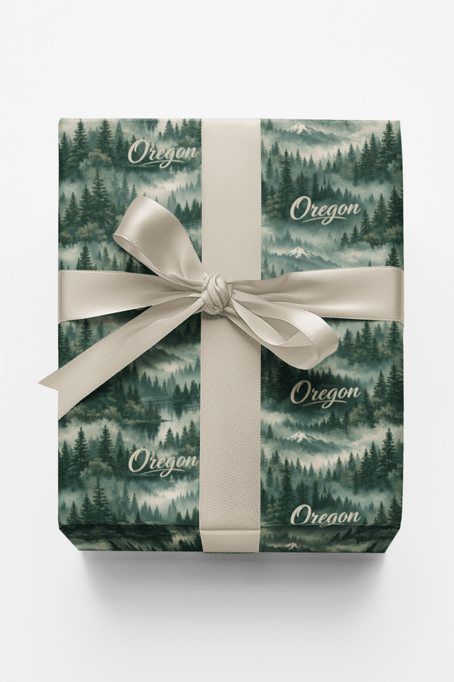 Oregon Forest & Fog - London Penny Gift Wrap