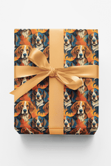 Coonhound Tracks - London Penny Gift Wrap