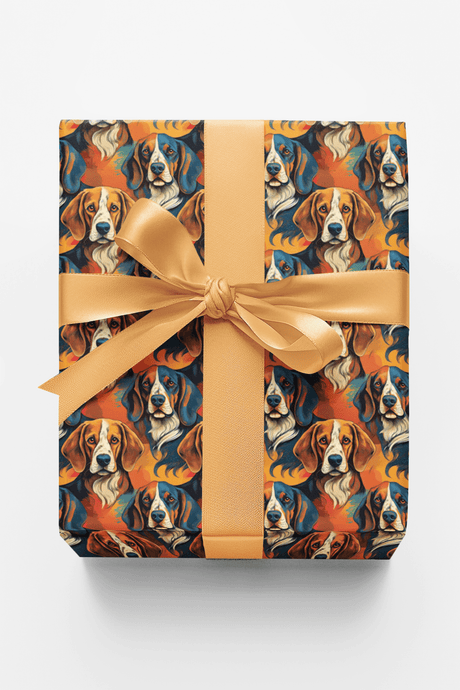 Coonhound Tracks - London Penny Gift Wrap