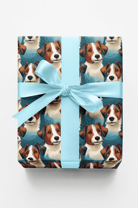 Jack Russell Terrier Tenacity - London Penny Gift Wrap