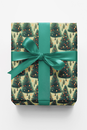 Layered Pines of Joy - London Penny Gift Wrap