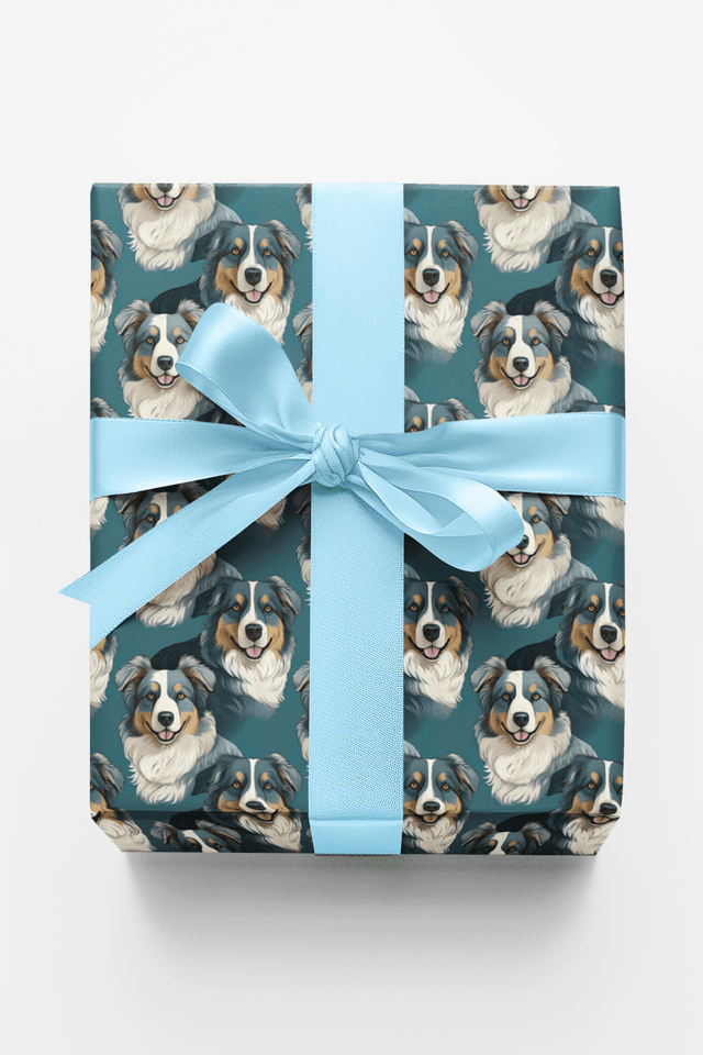Australian Shepherd Your Heart - London Penny Gift Wrap