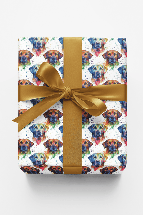 Technicolor Labrador Retriever - London Penny Gift Wrap