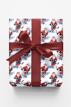 Slapshot Santa - London Penny Gift Wrap