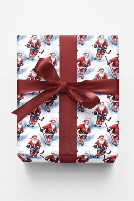 Slapshot Santa - London Penny Gift Wrap