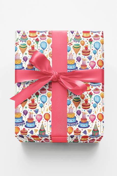 Cakes, Gifts & Birthday Wishes - London Penny Gift Wrap