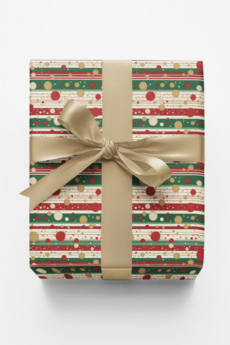 Candy Cane Rhythm - London Penny Gift Wrap