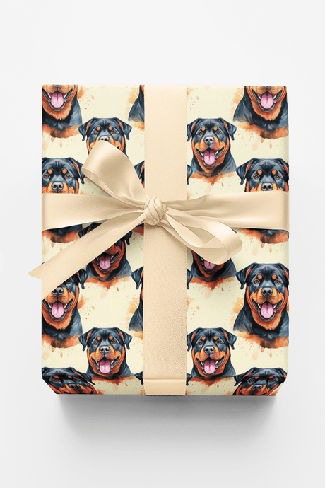 Rottweiler Razzle - London Penny Gift Wrap