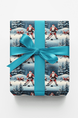 North Pole Faceoff - London Penny Gift Wrap