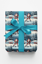 North Pole Faceoff - London Penny Gift Wrap