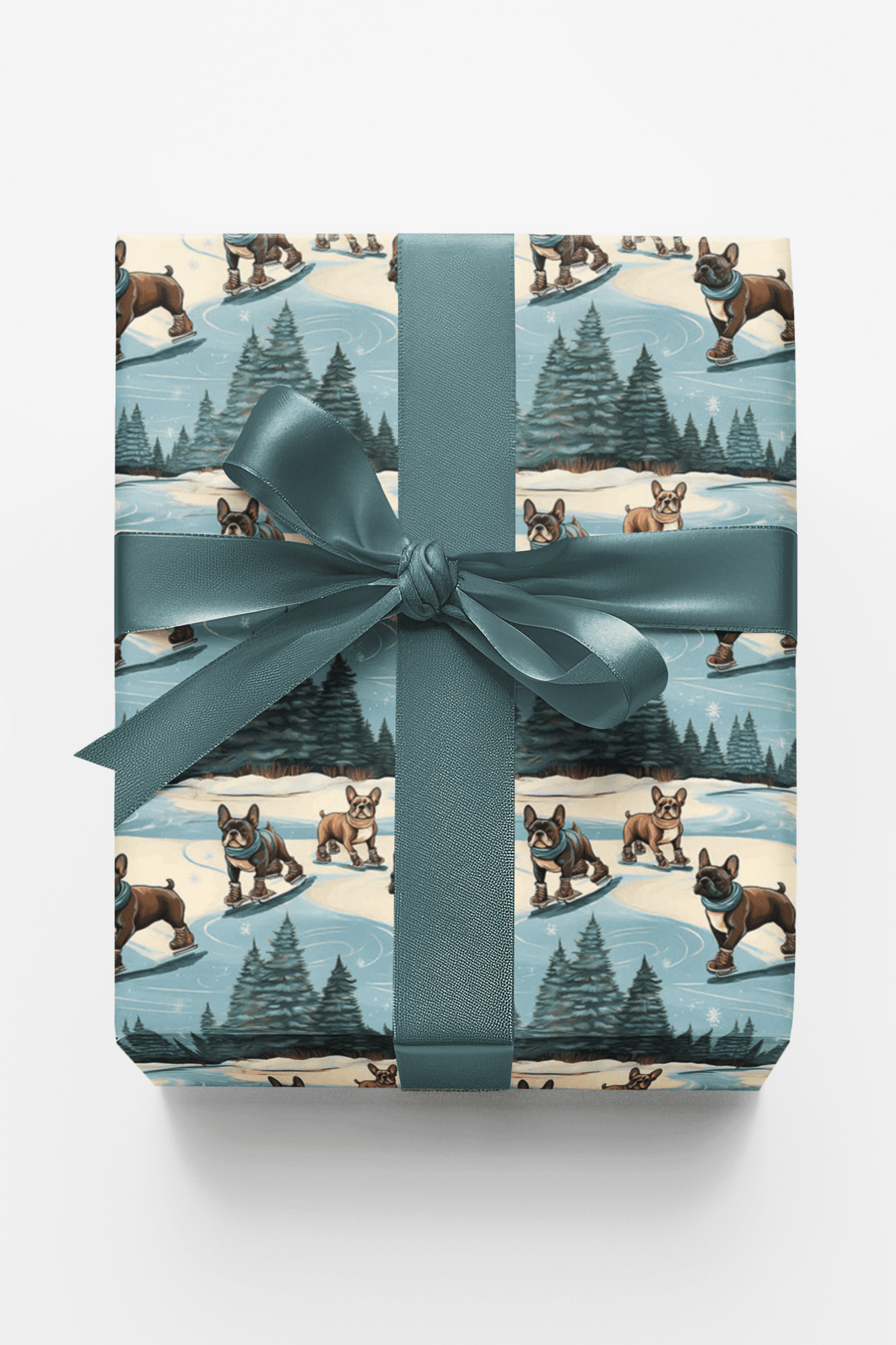 Frenchie Pirouettes - London Penny Gift Wrap
