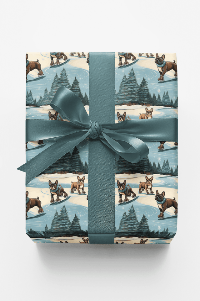 Frenchie Pirouettes - London Penny Gift Wrap