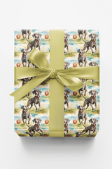 Weimaraner Chase Time - London Penny Gift Wrap