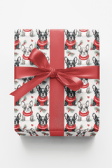 Frosty Frenchies - London Penny Gift Wrap