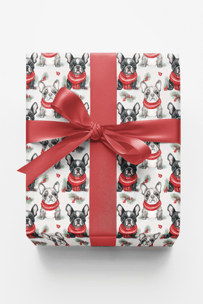 Frosty Frenchies - London Penny Gift Wrap