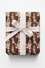 Paw Prints & Springer Sprints - London Penny Gift Wrap
