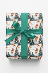 Golden Flurries - London Penny Gift Wrap