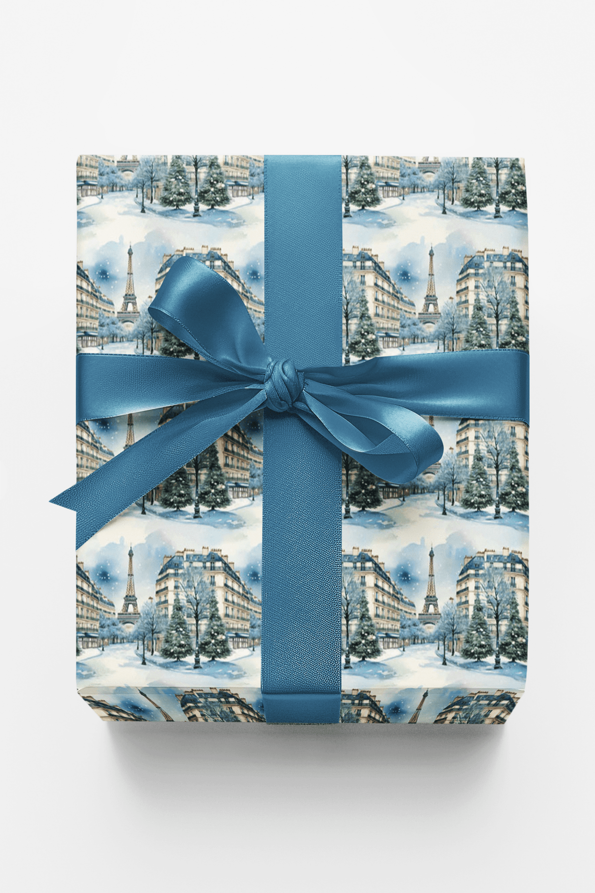 Tinsel Under the Eiffel - London Penny Gift Wrap
