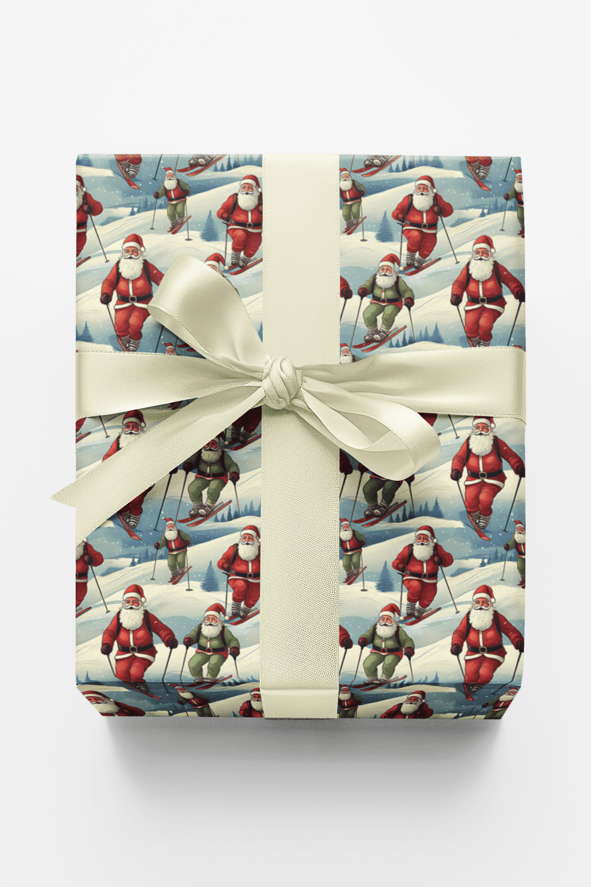 North Pole Downhill - London Penny Gift Wrap
