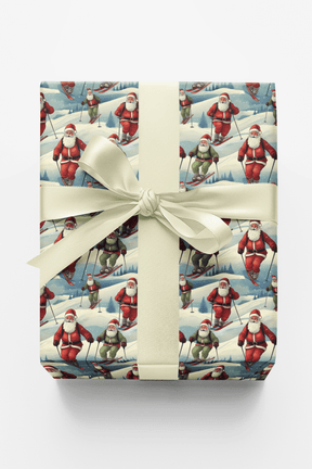North Pole Downhill - London Penny Gift Wrap