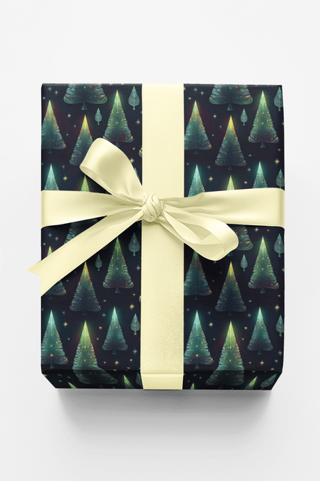 Graceful Holiday Pines - London Penny Gift Wrap