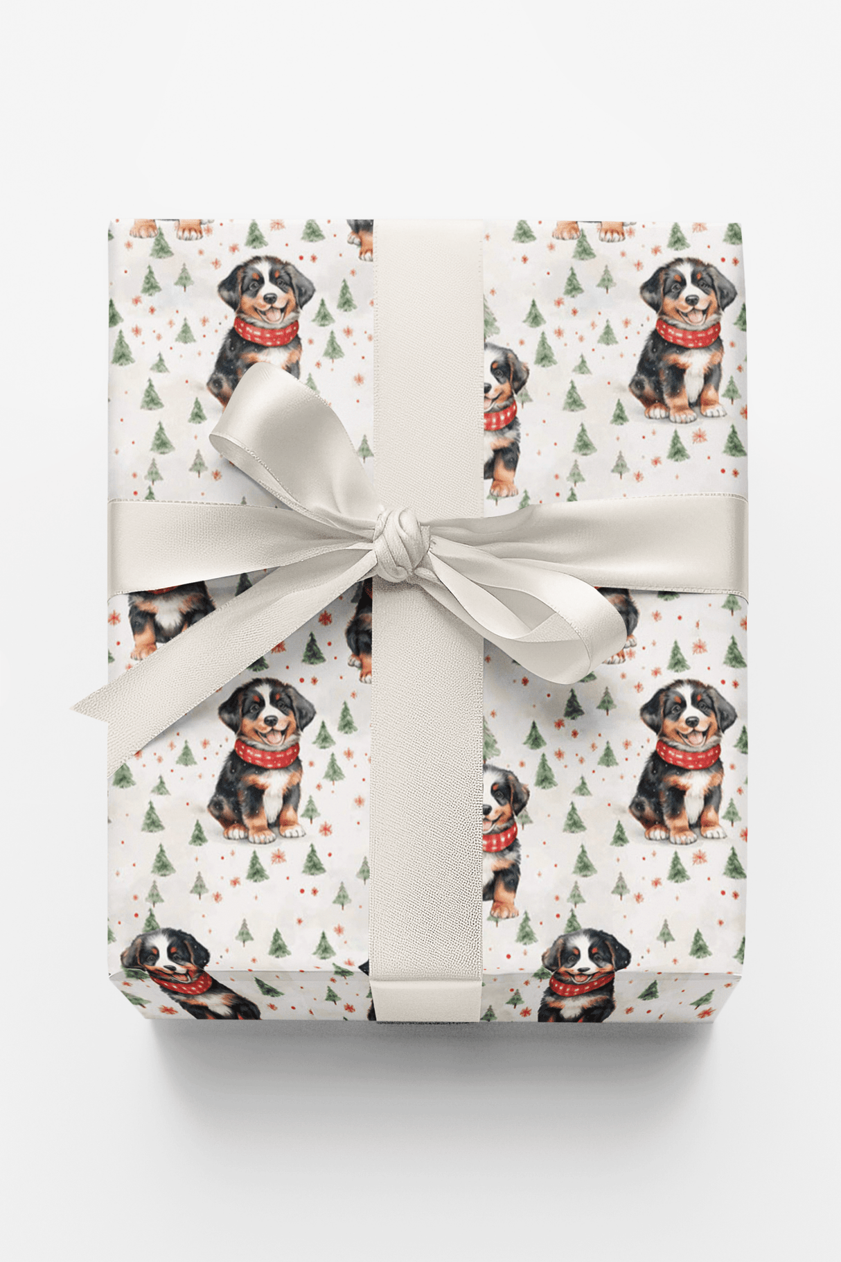 Bernese in the Snow - London Penny Gift Wrap
