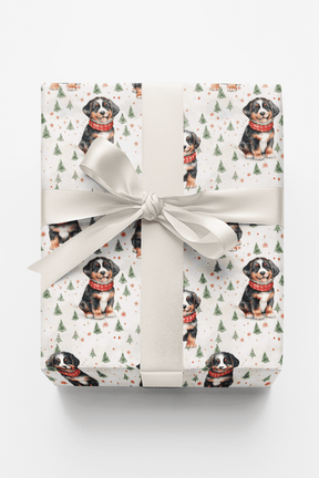 Bernese in the Snow - London Penny Gift Wrap