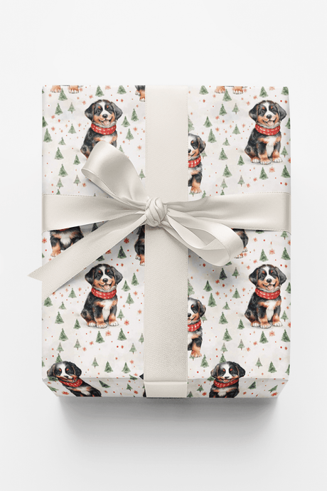 Bernese in the Snow - London Penny Gift Wrap