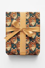 Pom-tastic Pomeranian Patterns - London Penny Gift Wrap