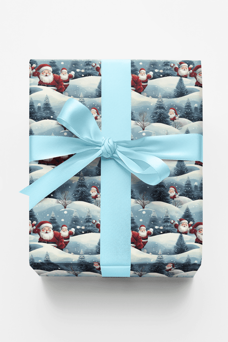 Snowball Blitz - London Penny Gift Wrap
