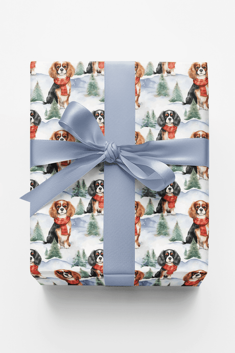 Cavalier King Christmas - London Penny Gift Wrap