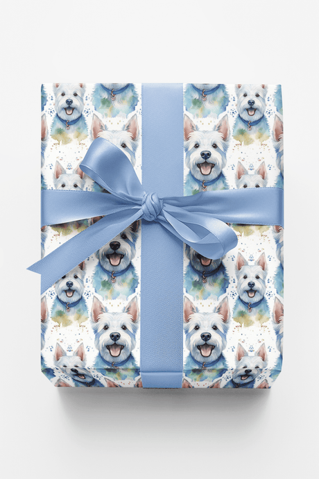Westie Whirl - London Penny Gift Wrap